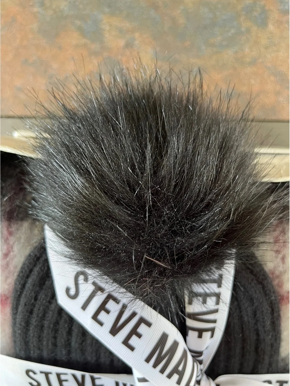 Steve Madden Women's Hat and Scarf Set Black One Size